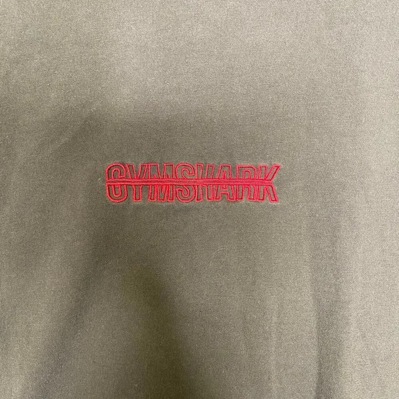 Gymshark army green tshirt casual stretch soft activewear athletic gym workout M - Picture 3 of 7